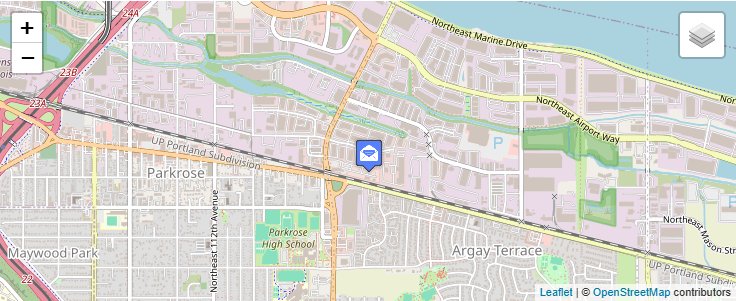 Map of ZIP Code 97251 in Portland, OR — click to open interactive map