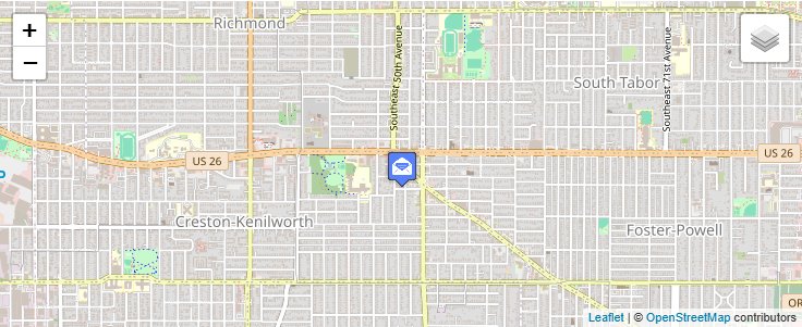 Map of ZIP Code 97286 in Portland, OR — click to open interactive map