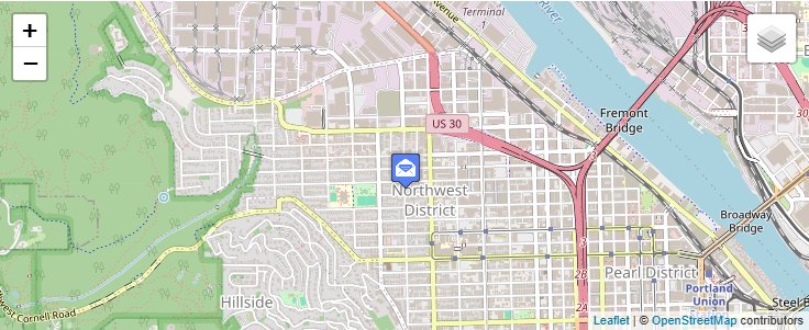 Map of ZIP Code 97296 in Portland, OR — click to open interactive map