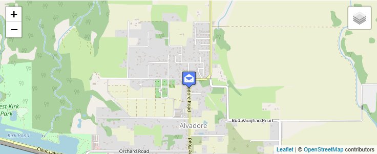 Map of ZIP Code 97409 in Alvadore, OR — click to open interactive map
