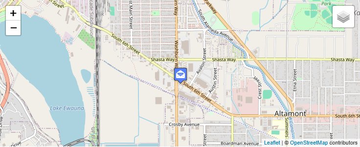 Map of ZIP Code 97602 in Klamath Falls, OR — click to open interactive map