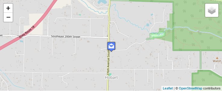 Map of ZIP Code 98025 in Hobart, WA — click to open interactive map