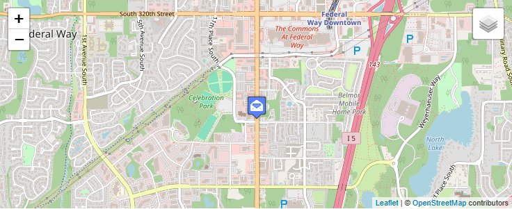 Map of ZIP Code 98063 in Federal Way, WA — click to open interactive map