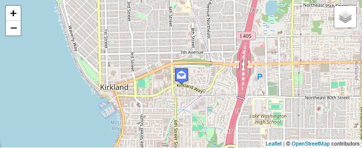 Map of ZIP Code 98083 in Kirkland, WA — click to open interactive map