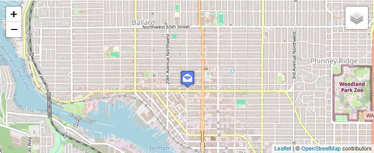 Map of ZIP Code 98127 in Seattle, WA — click to open interactive map