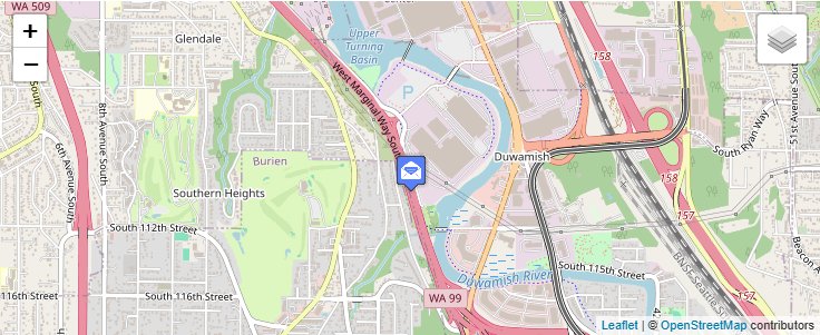 Map of ZIP Code 98131 in Seattle, WA — click to open interactive map