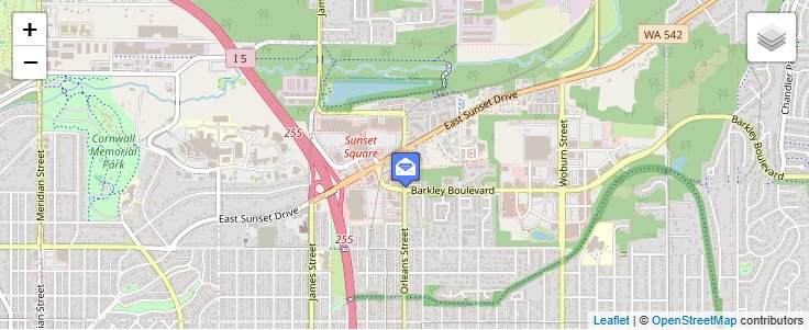 Map of ZIP Code 98228 in Bellingham, WA — click to open interactive map