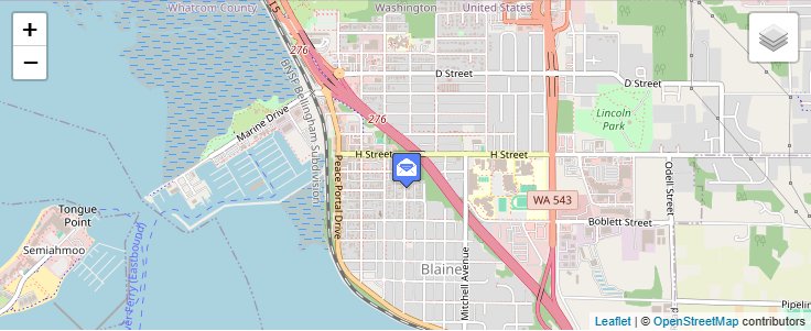 Map of ZIP Code 98231 in Blaine, WA — click to open interactive map