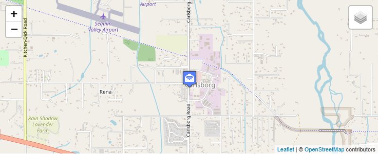 Map of ZIP Code 98324 in Carlsborg, WA — click to open interactive map