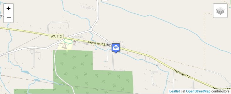 Map of ZIP Code 98343 in Joyce, WA — click to open interactive map