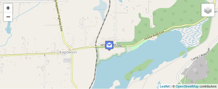 Map of ZIP Code 98344 in Kapowsin, WA — click to open interactive map