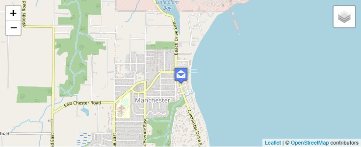 Map of ZIP Code 98353 in Manchester, WA — click to open interactive map