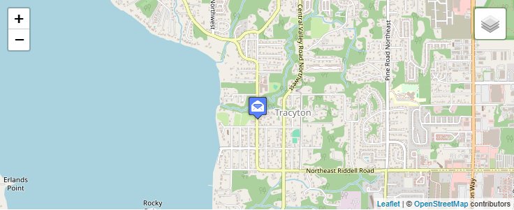 Map of ZIP Code 98393 in Tracyton, WA — click to open interactive map