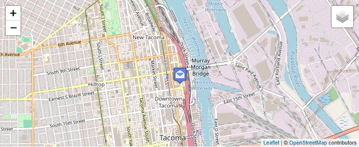 Map of ZIP Code 98401 in Tacoma, WA — click to open interactive map