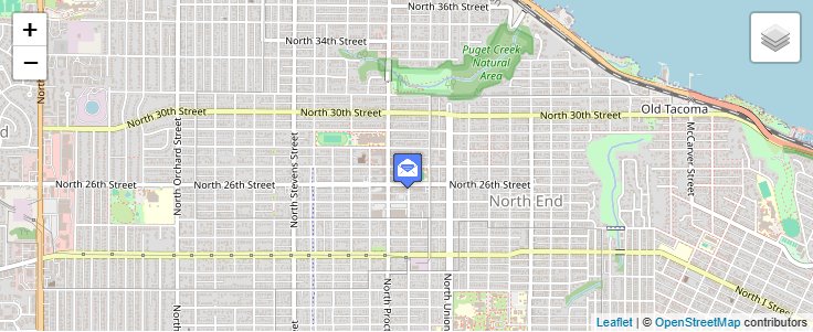 Map of ZIP Code 98417 in Tacoma, WA — click to open interactive map