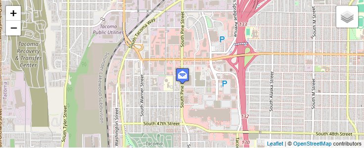 Map of ZIP Code 98481 in Tacoma, WA — click to open interactive map