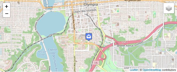 Map of ZIP Code 98504 in Olympia, WA — click to open interactive map