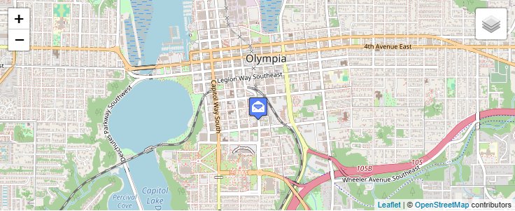 Map of ZIP Code 98507 in Olympia, WA — click to open interactive map