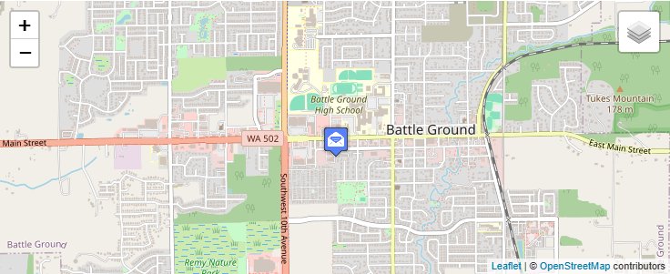 Map of ZIP Code 98622 in Heisson, WA — click to open interactive map