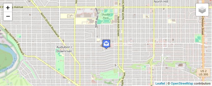 Map of ZIP Code 99209 in Spokane, WA — click to open interactive map