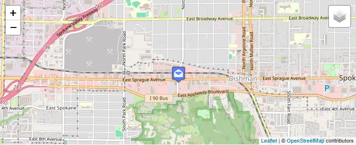 Map of ZIP Code 99213 in Spokane, WA — click to open interactive map