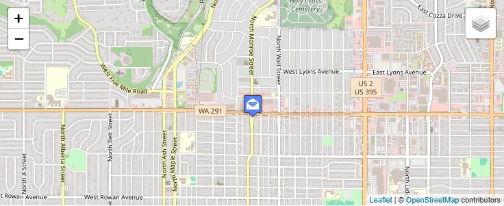 Map of ZIP Code 99228 in Spokane, WA — click to open interactive map