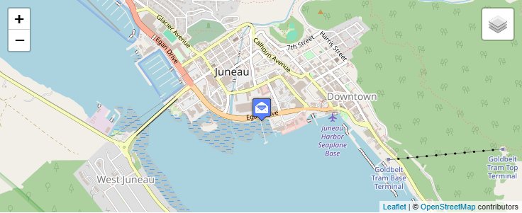 Map of ZIP Code 99802 in Juneau, AK — click to open interactive map